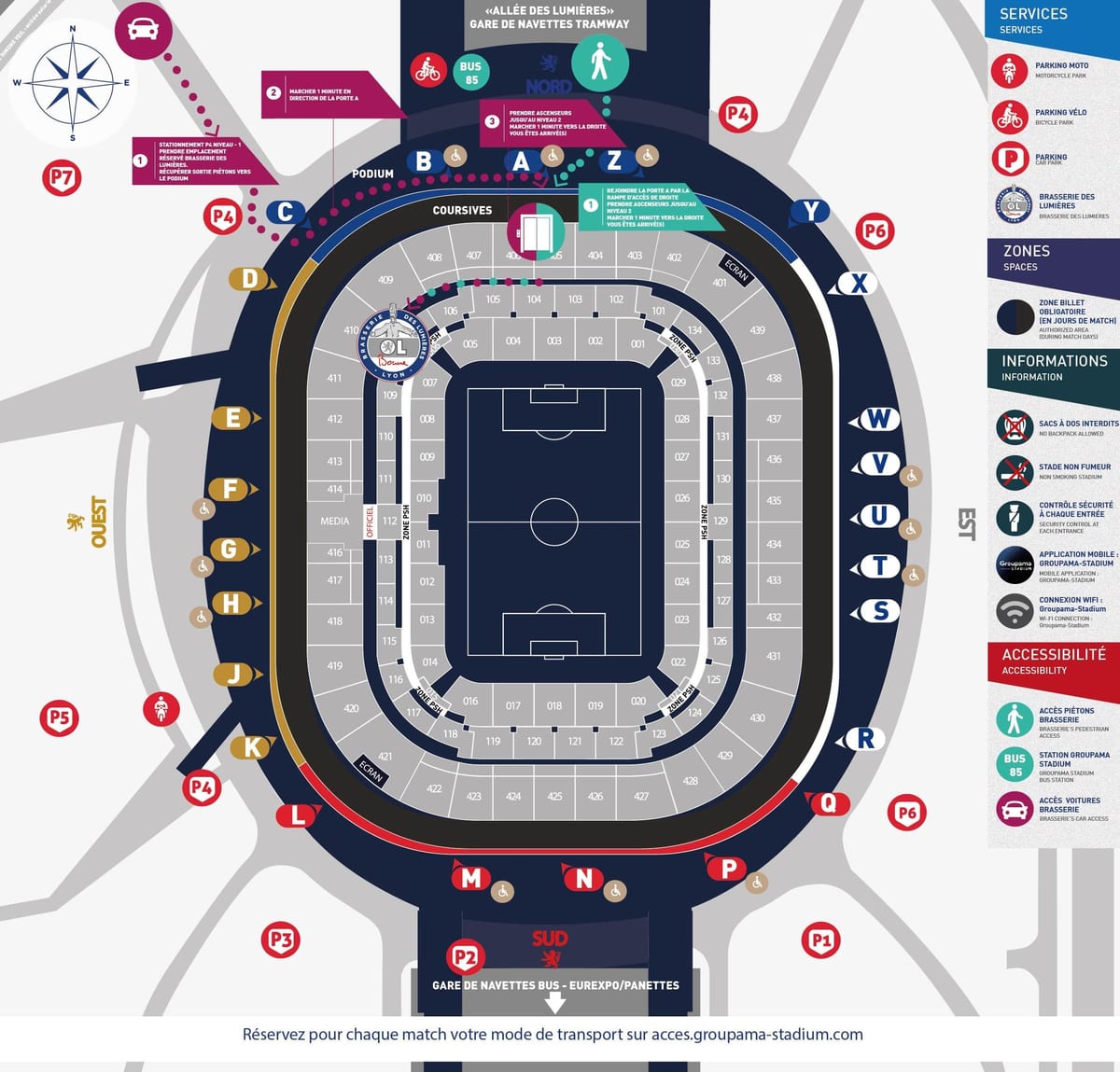 kart Lyon stadionu