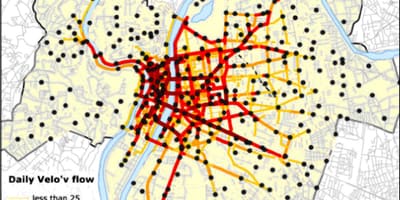 Kart vağzalının Lyon velov